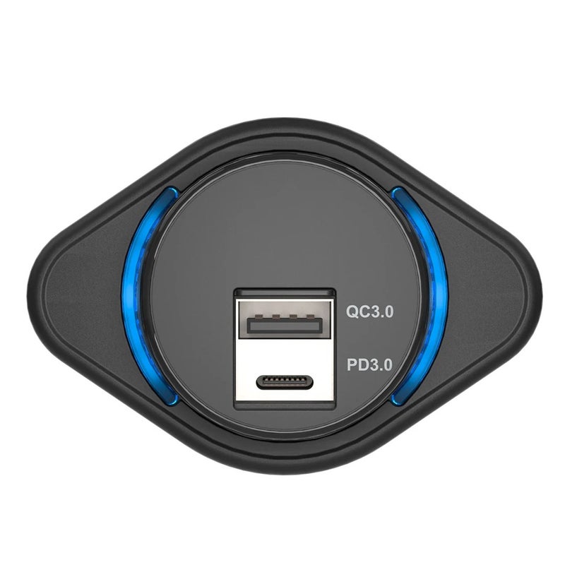 Y&D 5V/4.8A, 3.1A & PD 3.0 USB Car Charger: 24V Marine, 12V Dual PD Panel Mount USB-C Outlet, QC 3.0 Adapter for Automobile Chargers - Image 2